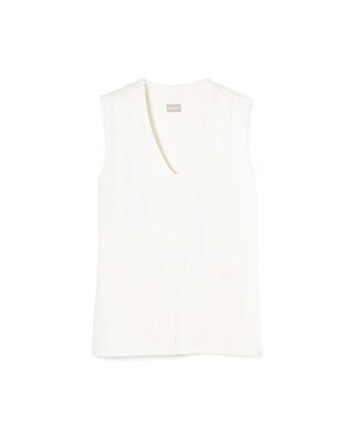 Sandwashed Deep V-Neck Tank