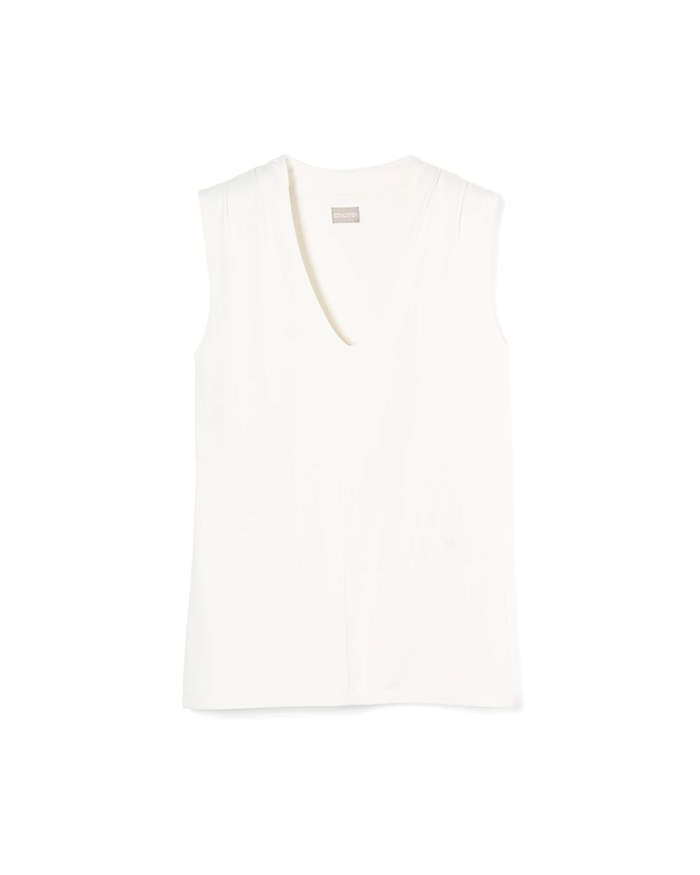 Sandwashed Deep V-Neck Tank