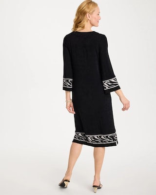 Travelers™ Zebra Trim Kurta Dress click to view larger image.