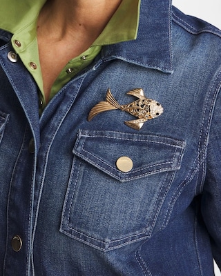 Koi Fish Brooch click to view larger image.