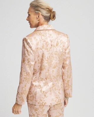 Satin Jacquard Blazer click to view larger image.