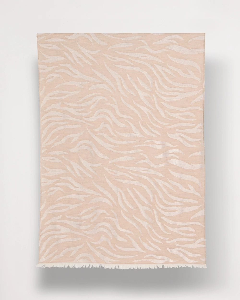 Neutral Zebra Jacquard Oblong Scarf click to view larger image.