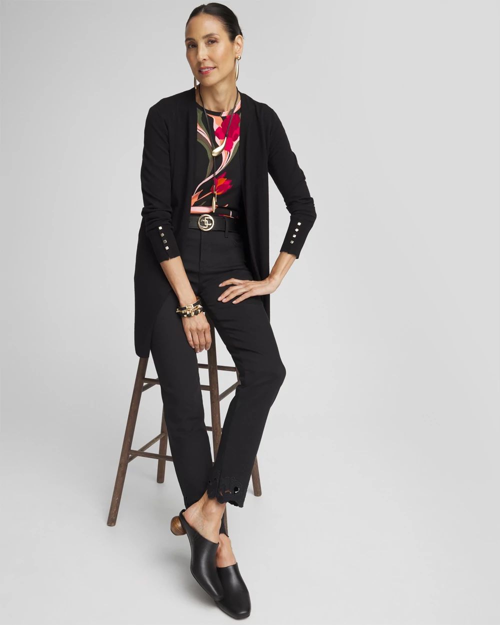 Classic Open Front Cardigan click to view larger image.