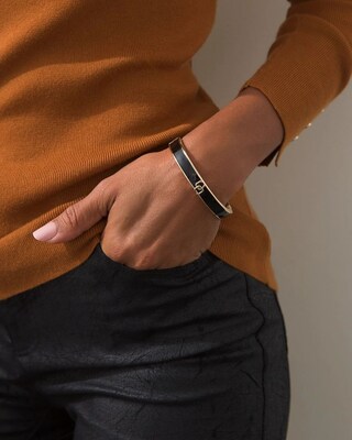 Thin Hinged Bangle Bracelet