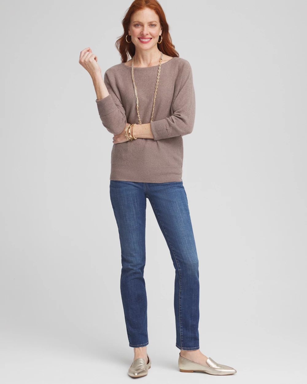 Cashmere Bateau Neck Sweater