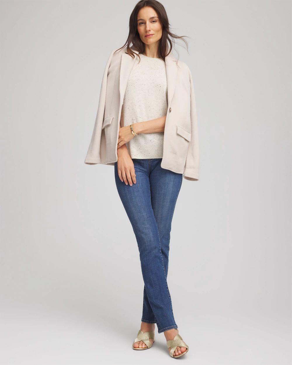 Crewneck Cashmere Pullover Sweater click to view larger image.