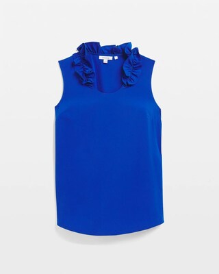 Zenergy® Ruffle Neck Tank click to view larger image.
