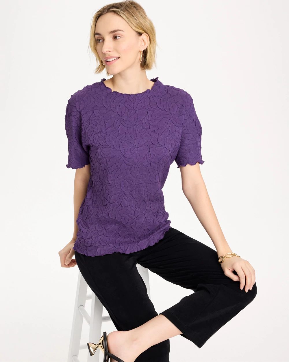 Travelers™ Embossed Pullover Top