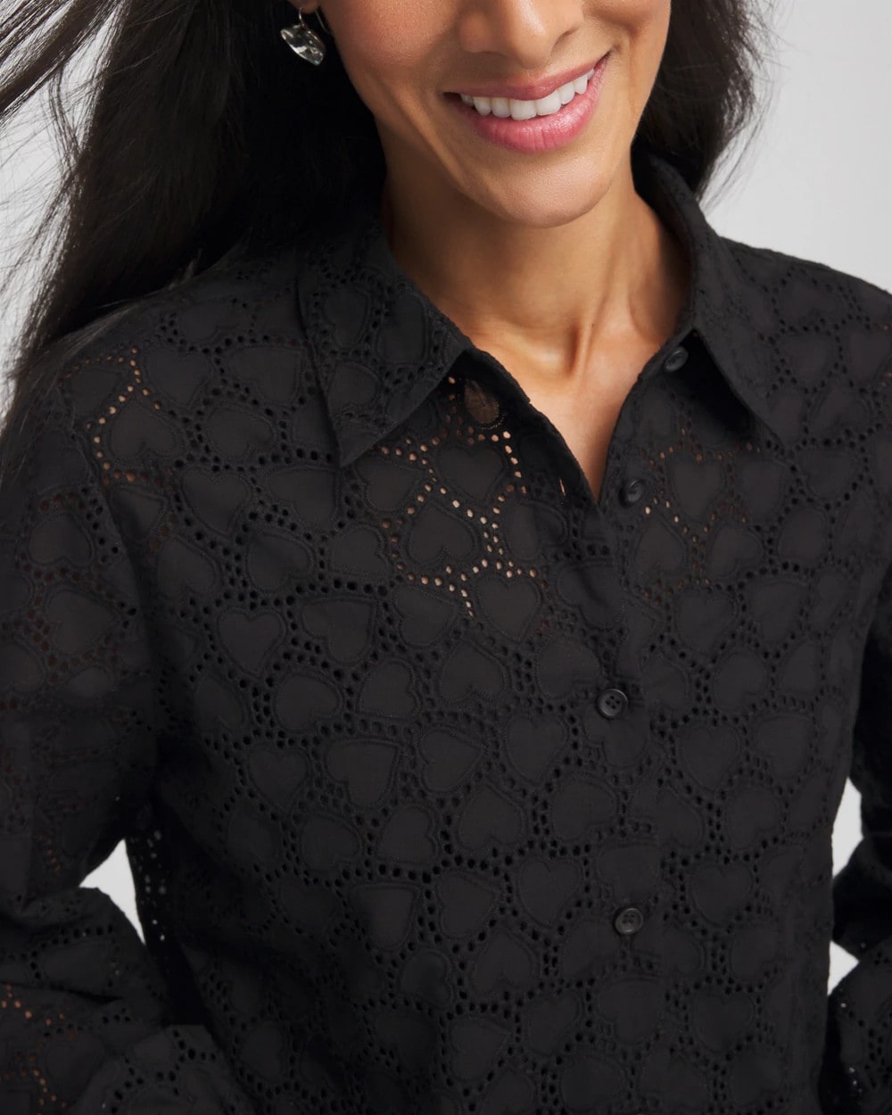 Heart Eyelet Shirt