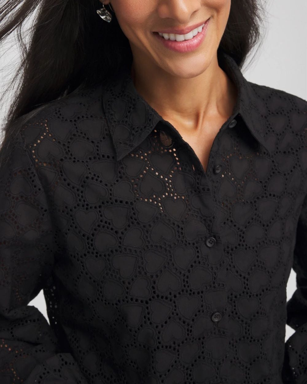 Heart Eyelet Shirt