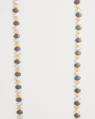 Tri-Tone Single-Strand Necklace click to view larger image.