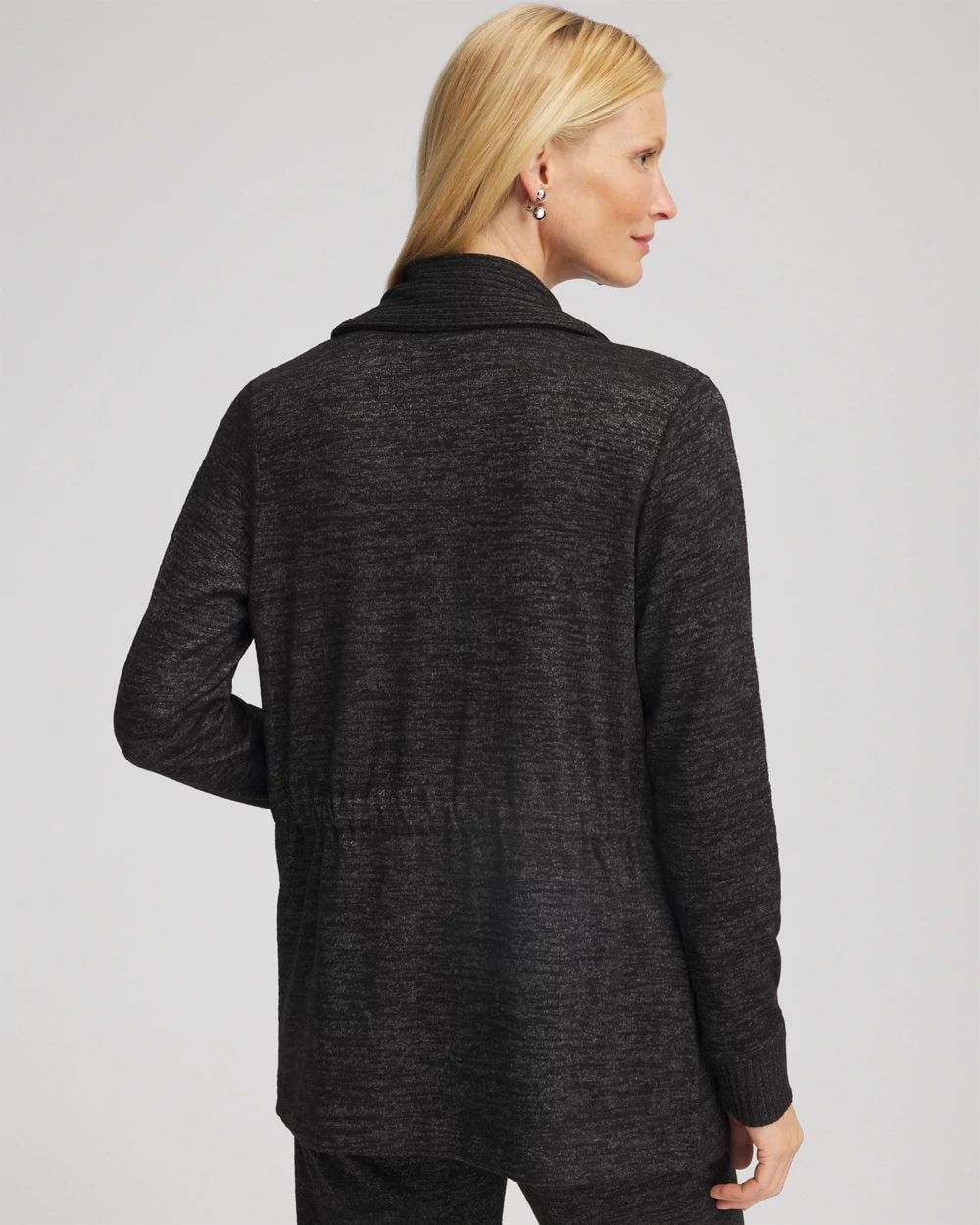 Zenergy® Rib-Trim Long Cardigan click to view larger image.