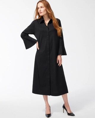 Black Label Poplin Shirt Dress
