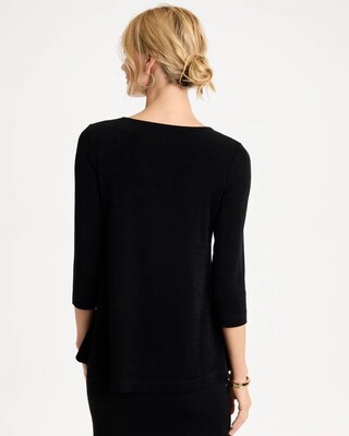 Travelers™ 3/4 Flutter Sleeve Pullover click to view larger image.