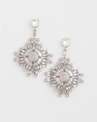 No Droop™ Snowflake Drop Earrings