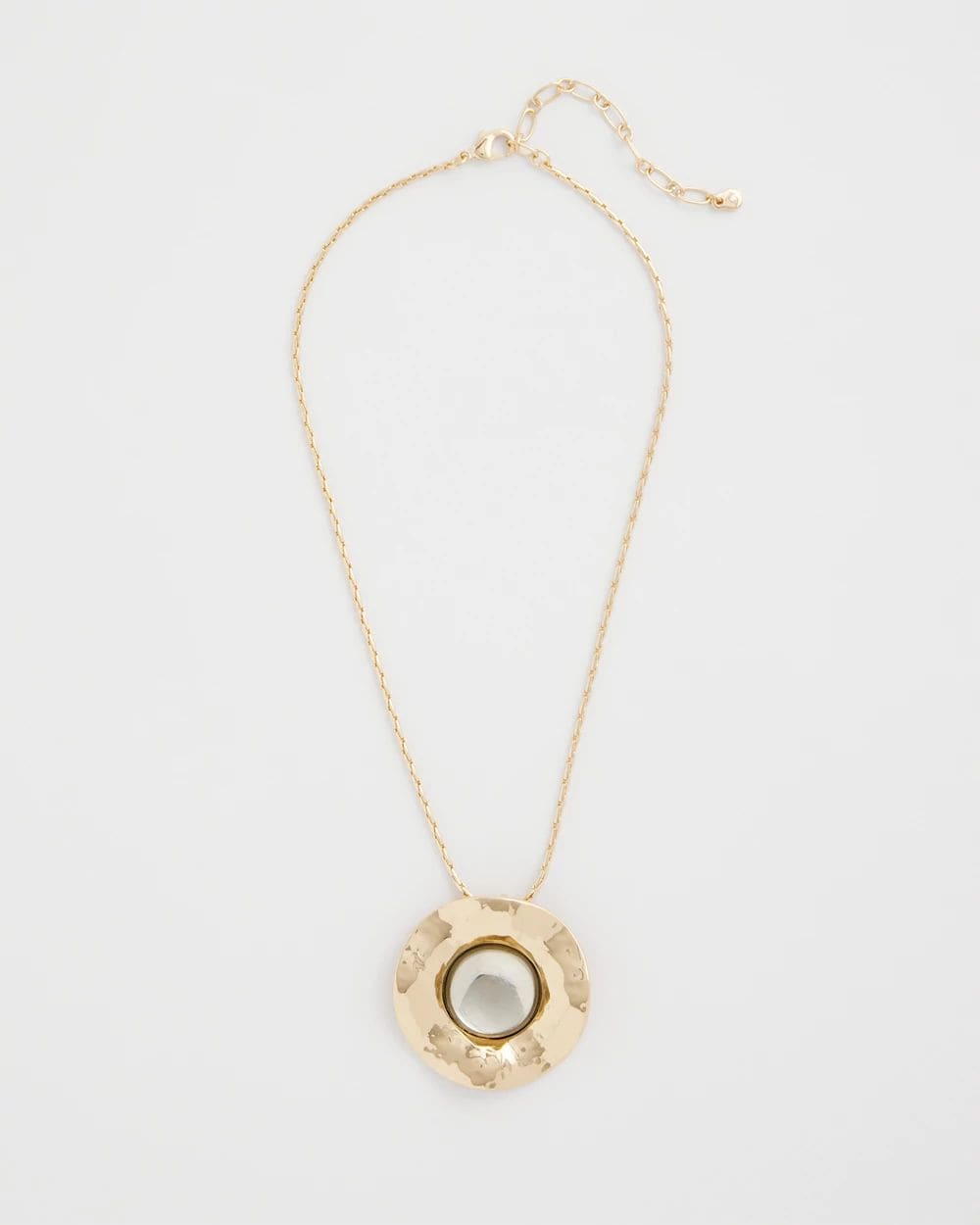 Green Gold Short Pendant Necklace