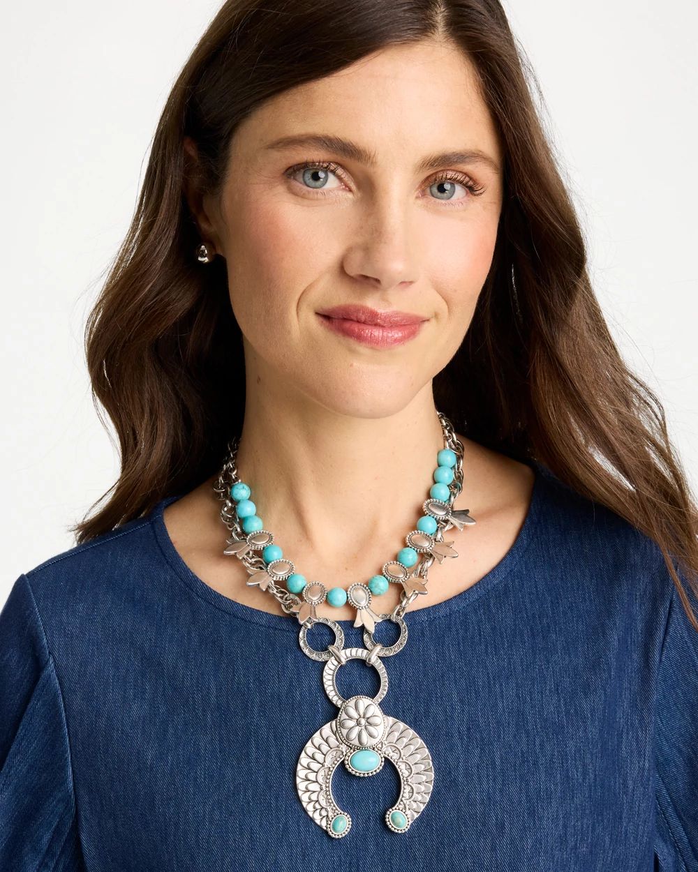 Chico’s Originals Short Pendant Necklace click to view larger image.