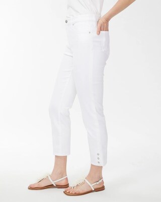 No Stain Girlfriend Snap Hem Crops