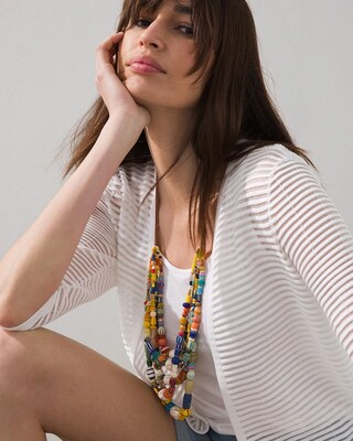 Beaded Multi-strand Necklace