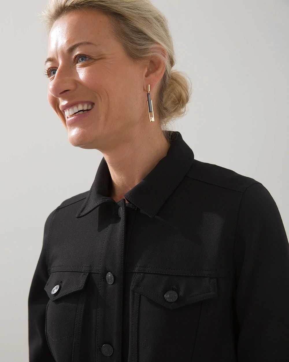Elongated Ponte Jacket