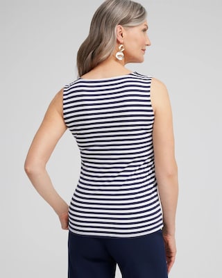 Stripe Square Neck Tank click to view larger image.