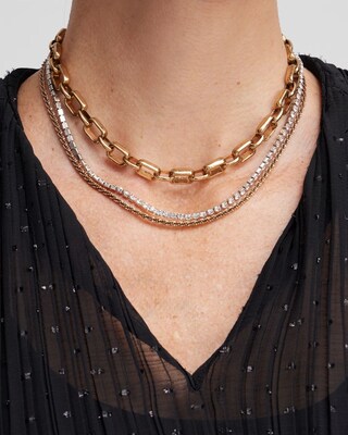 Convertible Mixed Metal Necklace