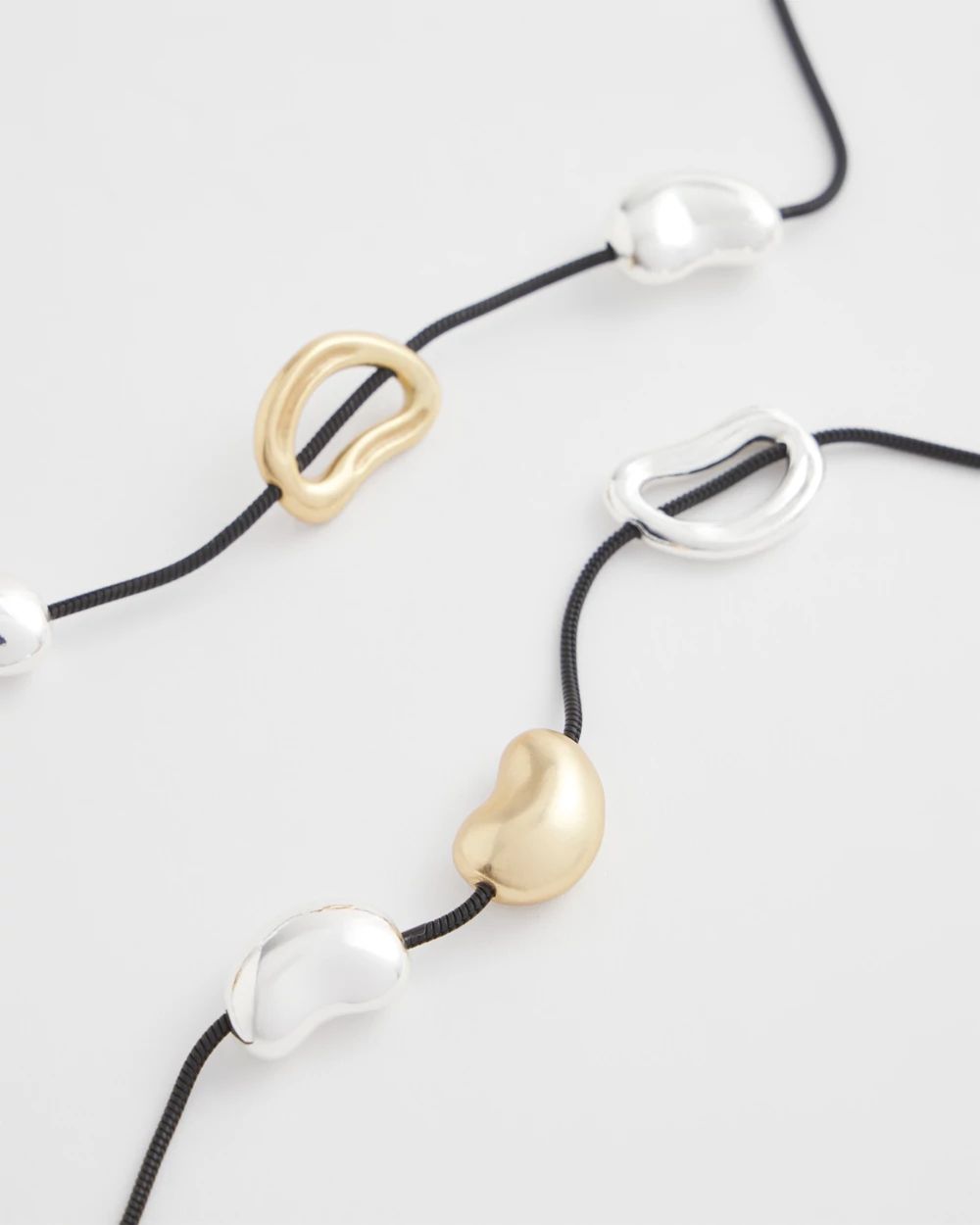 Mixed-Metal Charm Necklace