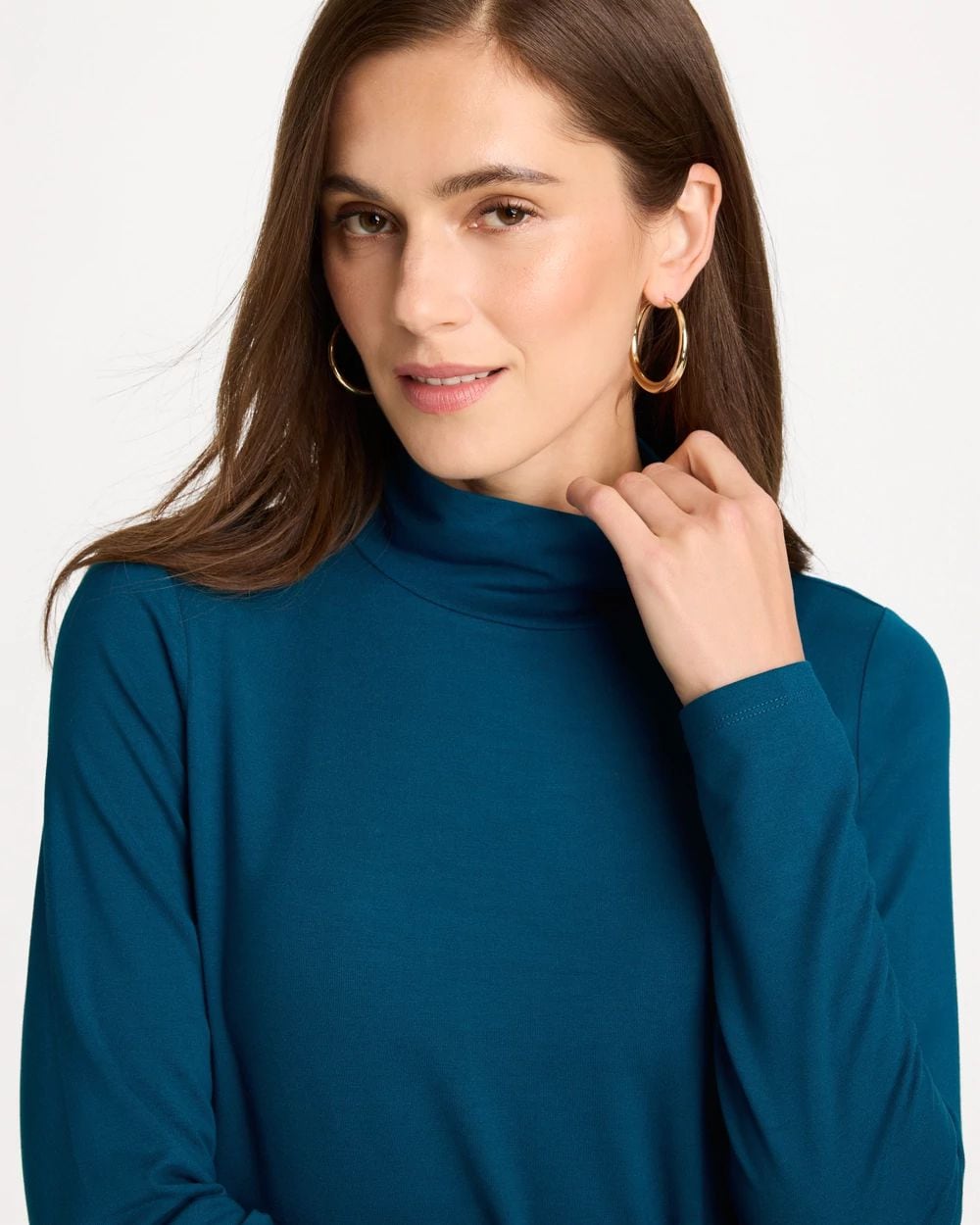 Touch of Cool™ Mockneck Layering Tee click to view larger image.