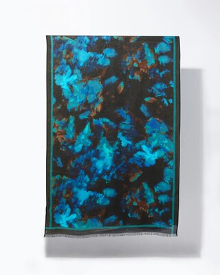 Abstract Print Oblong Scarf