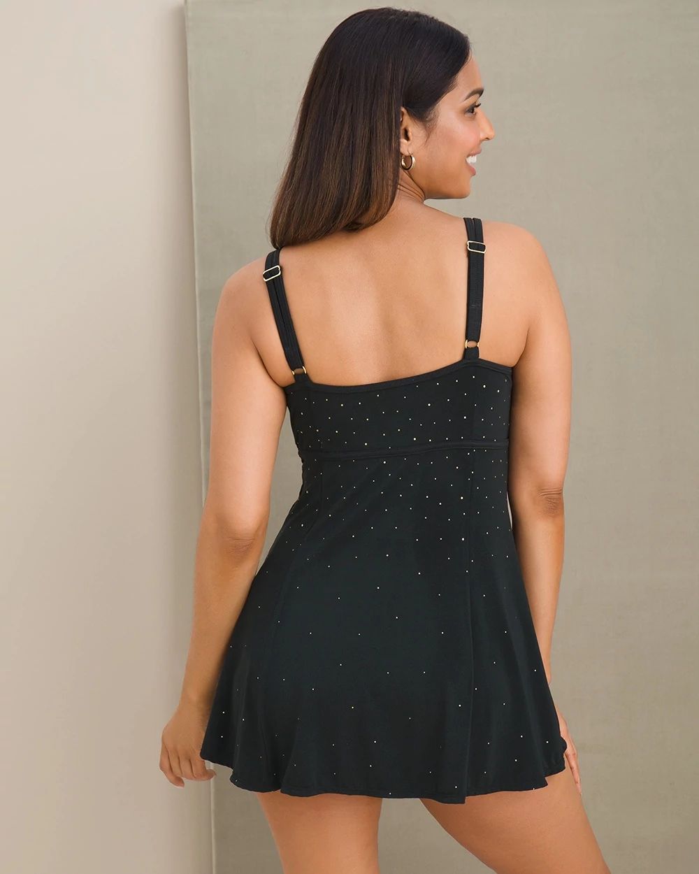 Penbrooke Night Stars Foil Swim Dress