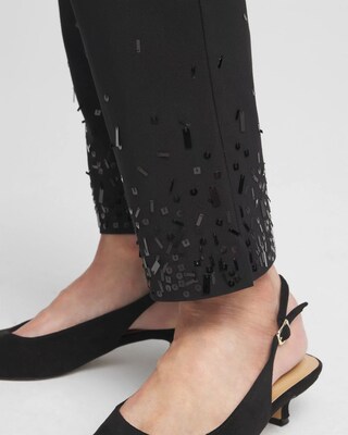 Brigitte Sequined Slim Ankle Pants click to view larger image.