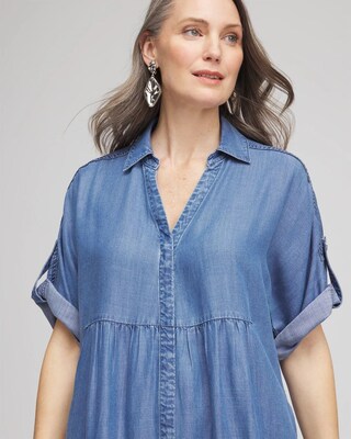 Tencel™ Midi Jean Dress click to view larger image.