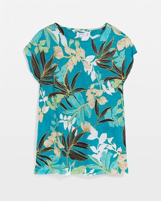 Palms Linen Tunic click to view larger image.