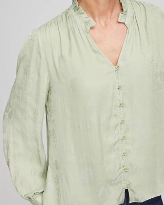 Floral Georgette Peasant Blouse click to view larger image.