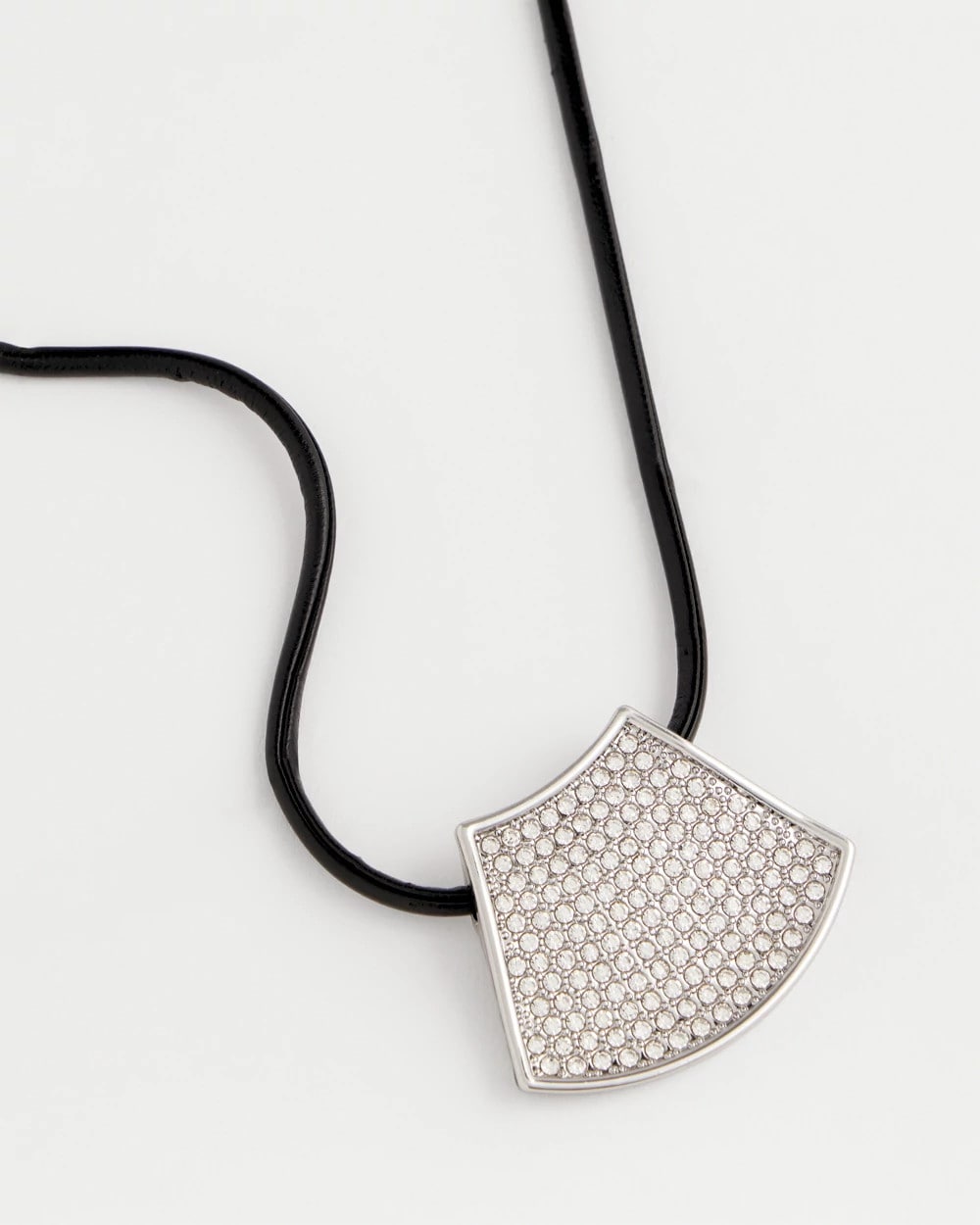 Silver Glitz Pendant Necklace