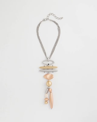 Mixed Metal Linear Necklace