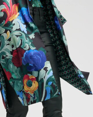 Mixed Floral Print Kimono
