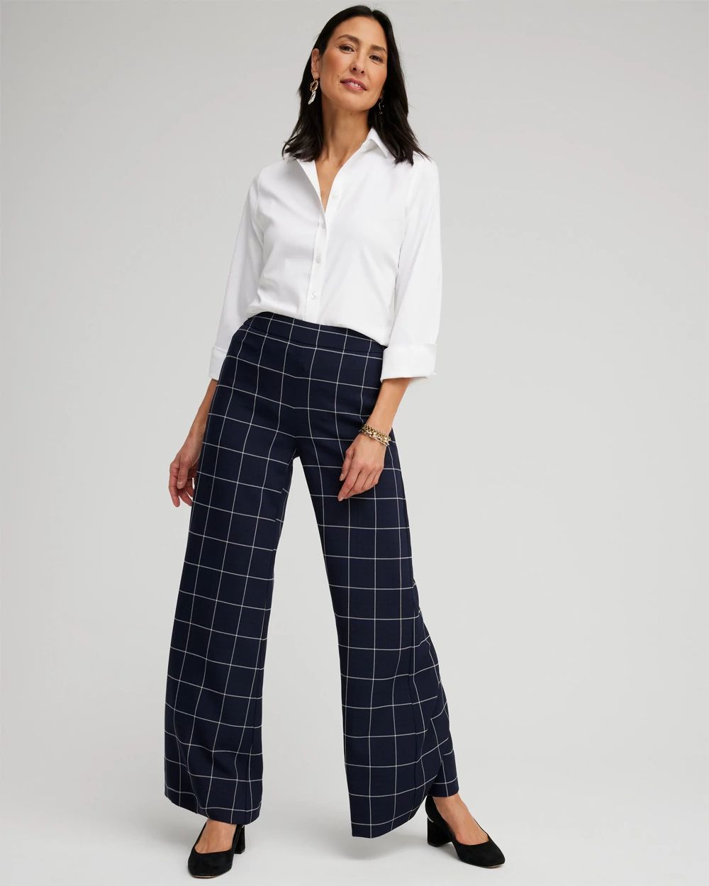 Jacquard Flare Trousers