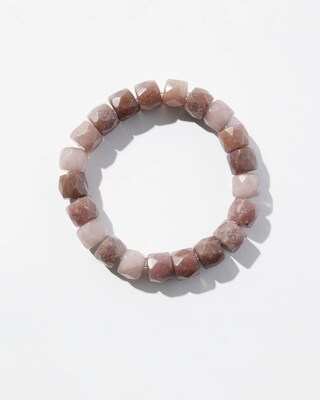 Pink Jade Stretch Bracelet