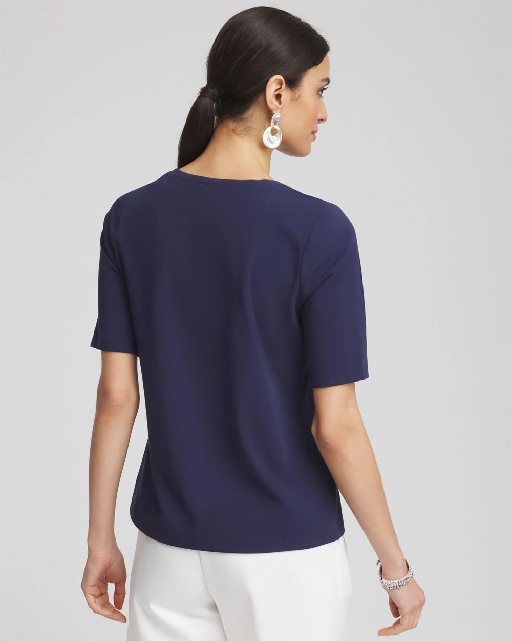 Flag Embellished Knit Tee click to view larger image.