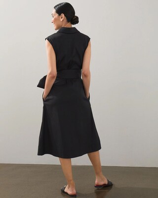 Black Label Poplin Shirt Dress
