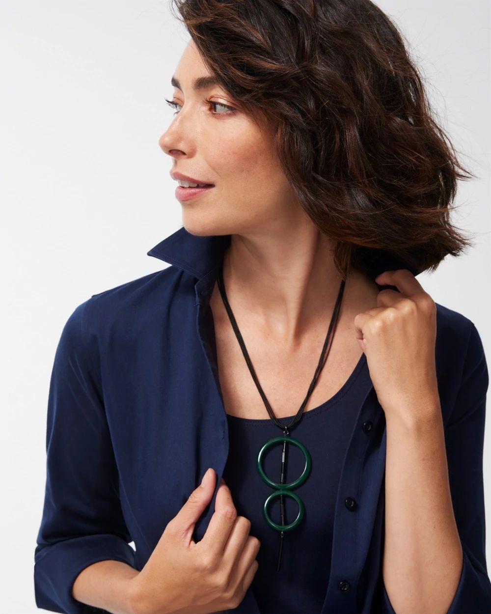 Green Quartz Pendant Necklace