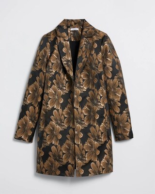 Floral Jacquard Topper