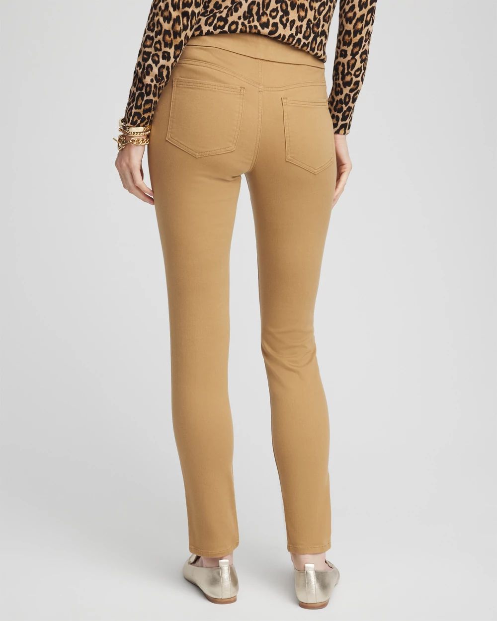 Denim Pull-On Ankle Jeggings click to view larger image.