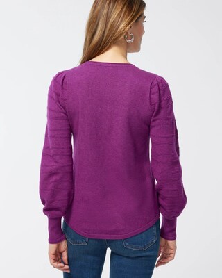 Luxe Sleeve Detail Pullover Sweater