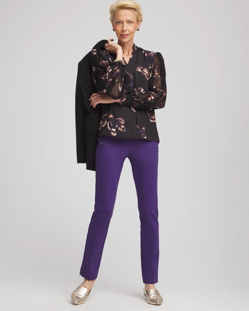 Fjord Flora Opaque Crepe Blouse