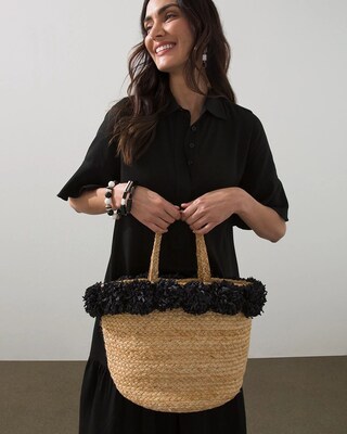 Floral Jute Tote