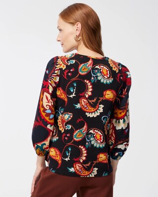 Paisley Puff Sleeve Tee