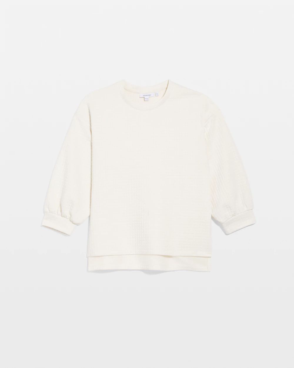 Zenergy® Jacquard Bubble-Sleeve Top