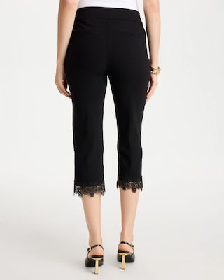 Brigitte™ Slim Applique Hem Capri Pant click to view larger image.